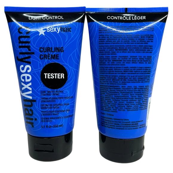 SexyHair Curly Curling Creme, Adds Shine 5.1 oz – 2 Pack – New - Picture 1 of 2